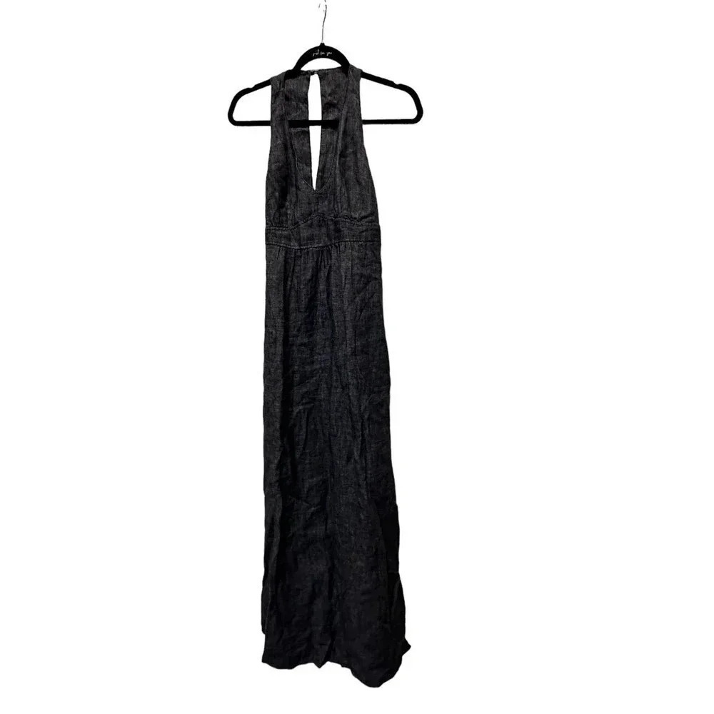 CAbi‎ Chambray Linen Maxi Dress Size Small style 995